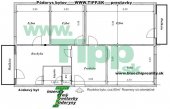 Veľkoplošný 4-izbový byt s veľkou predizbou, pôdorys 2x6M