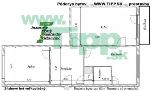 2 izbovy byt s balkonom 2x6 pôdorys.JPG
