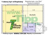 1-izbový byt s veľkou kuchyňou